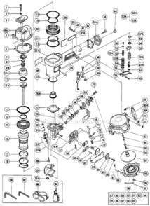 Page B Diagram and Parts List for NV50AP2  Hitachi Nailer