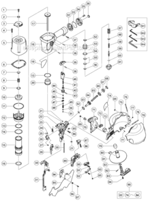 Part Location Diagram of 881826 Metabo HPT Spring