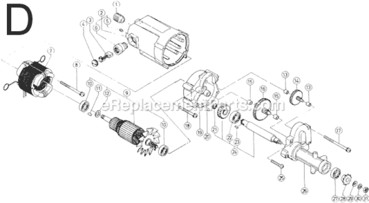 Part Location Diagram of 302-846 Hitachi Bearing Metal