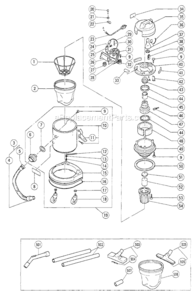 Part Location Diagram of 308-776 Hitachi Dust Collection Set