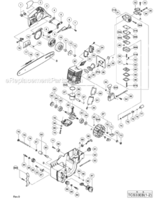 Part Location Diagram of 6685437 Metabo Carburetor (C) Wlb-3