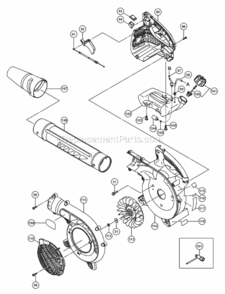 Page B Diagram and Parts List for TRB24EAP  Hitachi Leaf Blower / Vacuum