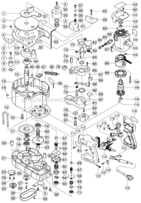 Part Location Diagram of 878181 Metabo HPT Nylock Hex. Socket Hd. Bolt M5