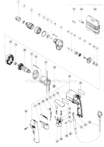 Part Location Diagram of 318-629 Hitachi Sub Stopper (E) For Bit Holder