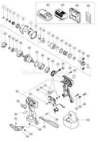 Page A Diagram and Parts List for WH12DM2  Hitachi Impact Driver