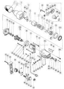 Page A Diagram and Parts List for WH16  Hitachi Impact Driver
