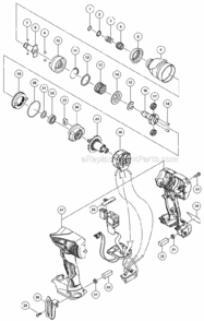 Part Location Diagram of 335912 Metabo HPT SPINDLE (E)