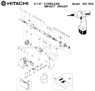 Part Location Diagram of 996170 Hitachi Washer (D)
