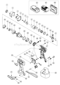 Page A Diagram and Parts List for WR12DM2  Hitachi Impact Driver