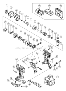 Page A Diagram and Parts List for WR18DMR  Hitachi Impact Driver