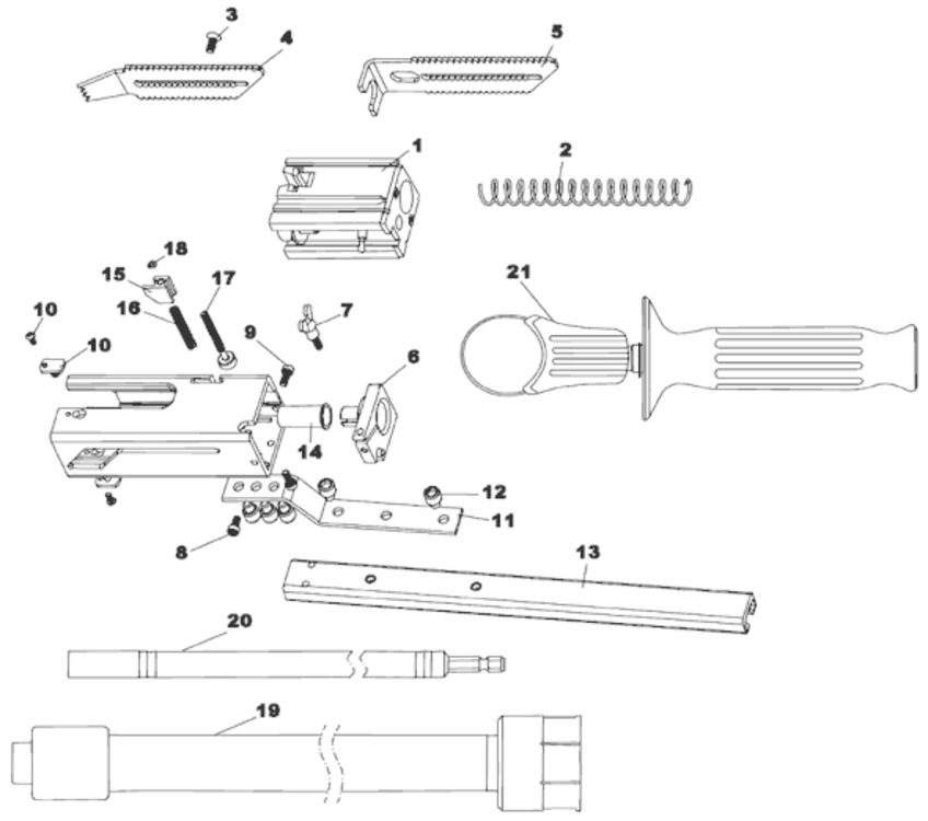 Page A Diagram and Parts List for W6VB3SD  Hitachi Electric Drill