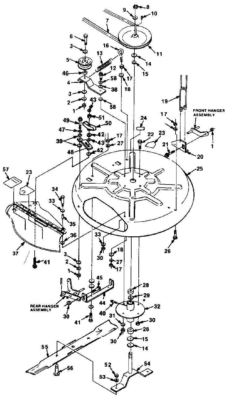 Mower Diagram and Parts List for JR830 UT-32020 Homelite Lawn Mower