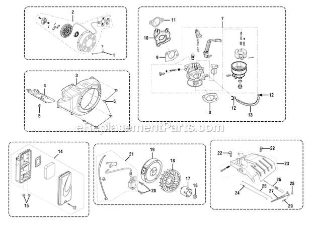 Page F Diagram and Parts List for PS906025  Homelite Generator