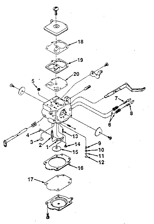 Carburetor C2s-H5 A-96481 (Zama) Diagram and Parts List for SUPER2-UT10653  Homelite Chainsaw