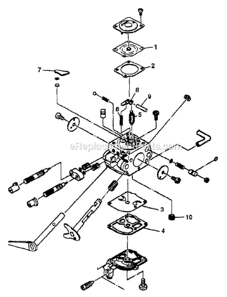 Page A Diagram and Parts List for 180 UT-10720-C Homelite Chainsaw