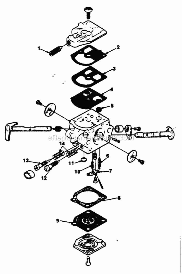 Page G Diagram and Parts List for 245 UT-10631 Homelite Chainsaw