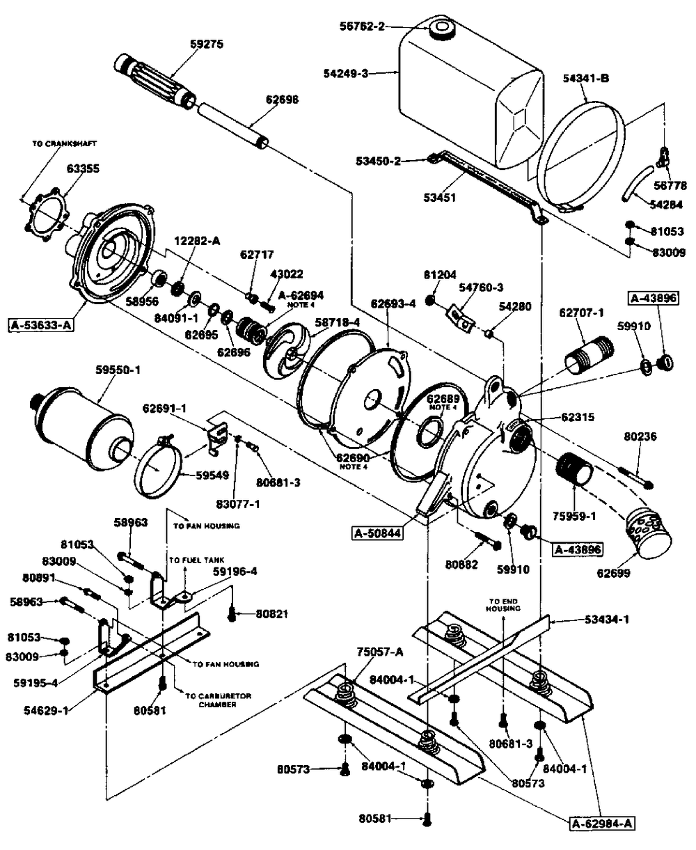 Pump Diagram and Parts List for XLS154AXL UT-01297 Homelite Water Pump