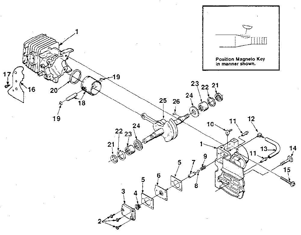 Figure 3 Diagram and Parts List for SUPER2-UT10653  Homelite Chainsaw