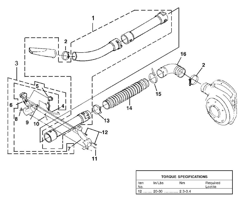 Tubes (Ut08017l/Ut08083/Ut08101/Ut08122-All And Ut08111/Ut08097 Before Sn Mb0980001) Diagram and Parts List for BP250I UT-08097 Homelite Leaf Blower / Vacuum