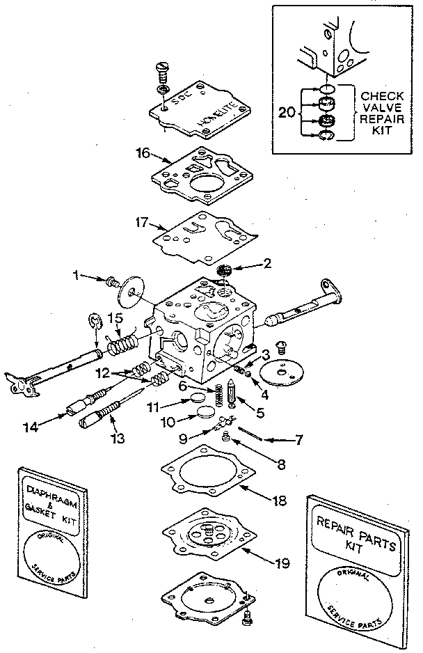 Figure 7 Diagram and Parts List for SXL-AO-UT-10045C  Homelite Chainsaw