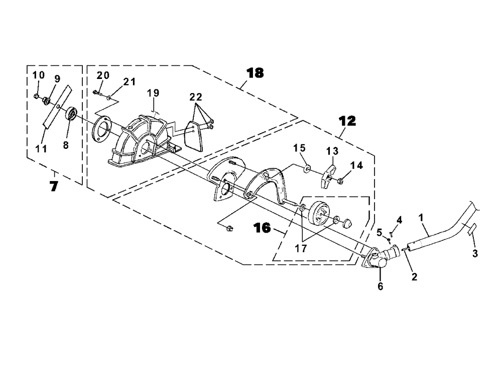 Edger Attachment Diagram and Parts List for ST725 UT-15178 Homelite Trimmer