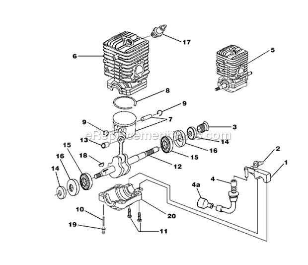 Page D Diagram and Parts List for PS33 UT-10788 Homelite Chainsaw