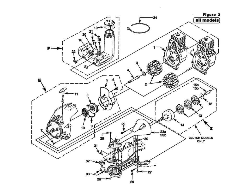 Complete Starter Diagram and Parts List for UT20635-R  Homelite Trimmer