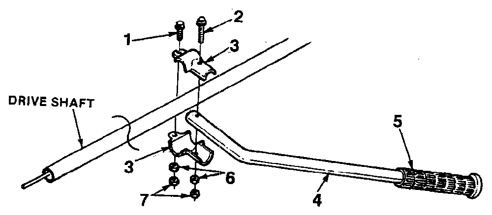 Handlebar Diagram and Parts List for HGT17  Homelite Trimmer