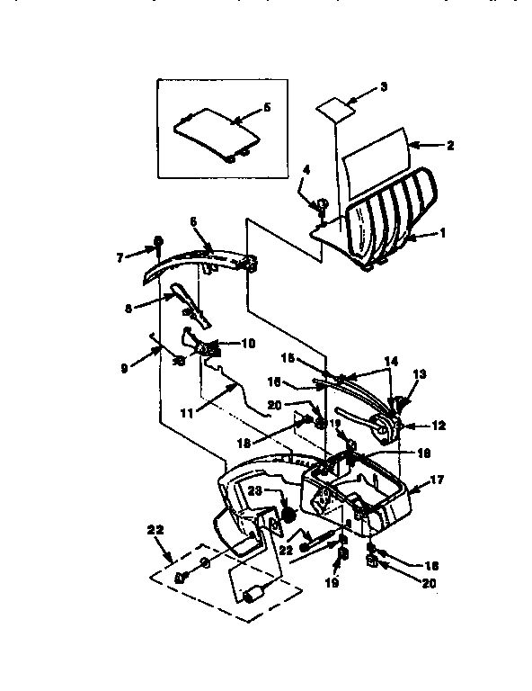 Carburetor Chamber Diagram and Parts List for 240-UT10633 A-B Homelite Chainsaw
