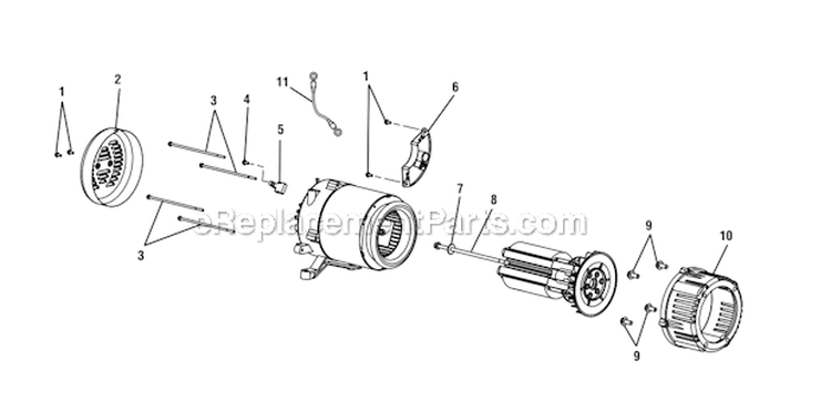Page B Diagram and Parts List for BM10680  Homelite Generator