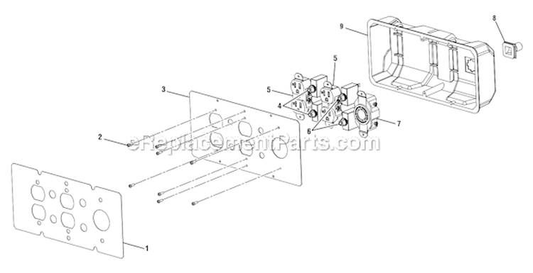 Page D Diagram and Parts List for BM10700J  Homelite Generator