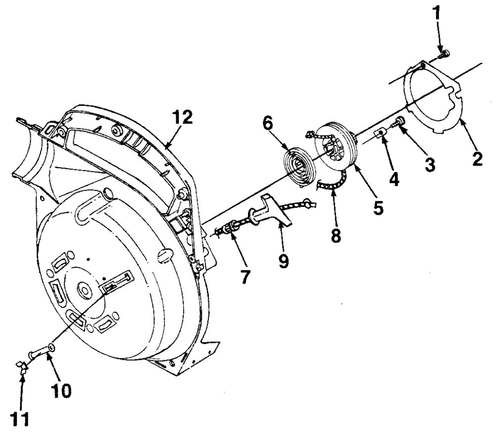 Diagram 3 Diagram and Parts List for HB-180  Homelite Leaf Blower / Vacuum