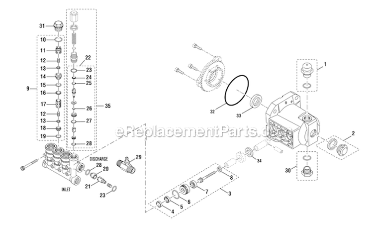 Page B Diagram and Parts List for CT80806  Homelite Pressure Washer