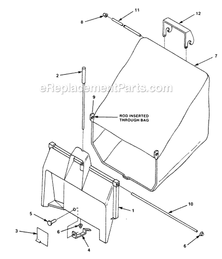 Page B Diagram and Parts List for DMB21P4 UT-30110 Homelite Lawn Mower