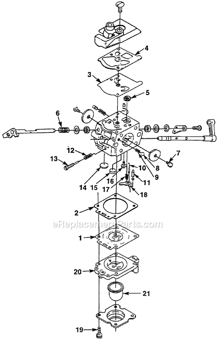 Page A Diagram and Parts List for E200 UT-22088-A Homelite Edger