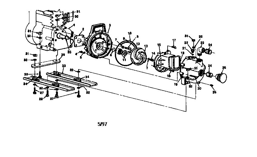 Replacement Parts Diagram and Parts List for AP320-1A  Homelite Water Pump