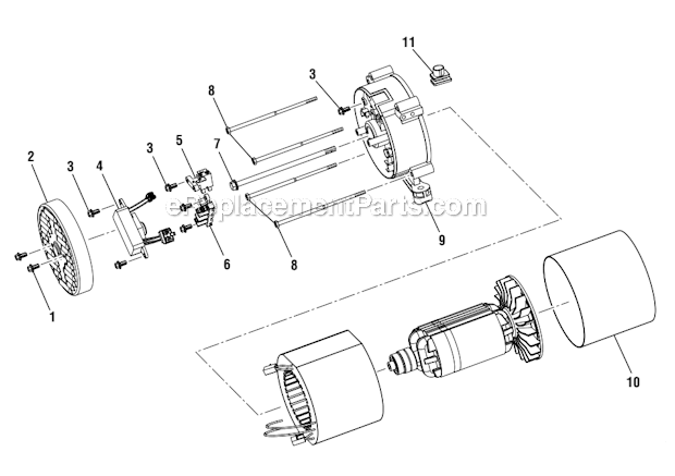 Page B Diagram and Parts List for PS903500  Homelite Generator