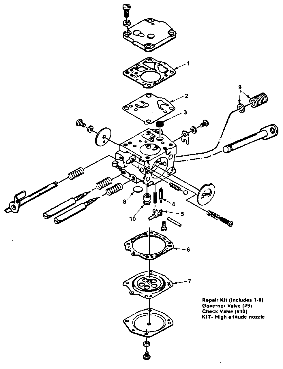 Hs-151b Carburetor Diagram and Parts List for SUPERXL925 UT-10415-A Homelite Chainsaw