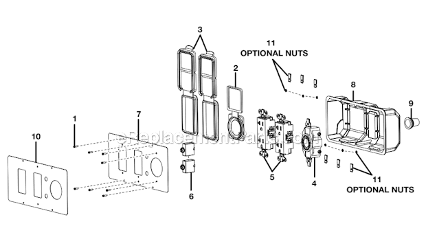 Page D Diagram and Parts List for PS905000  Homelite Generator