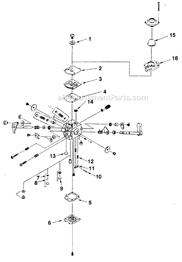 Page D Diagram and Parts List for GST18 UT-20593-B Homelite Trimmer