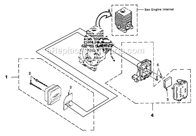 Page D Diagram and Parts List for HBC30I UT-15174 Homelite Trimmer