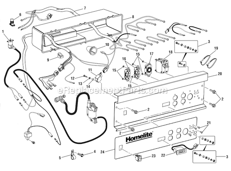 Page C Diagram and Parts List for HGCA5000  Homelite Generator