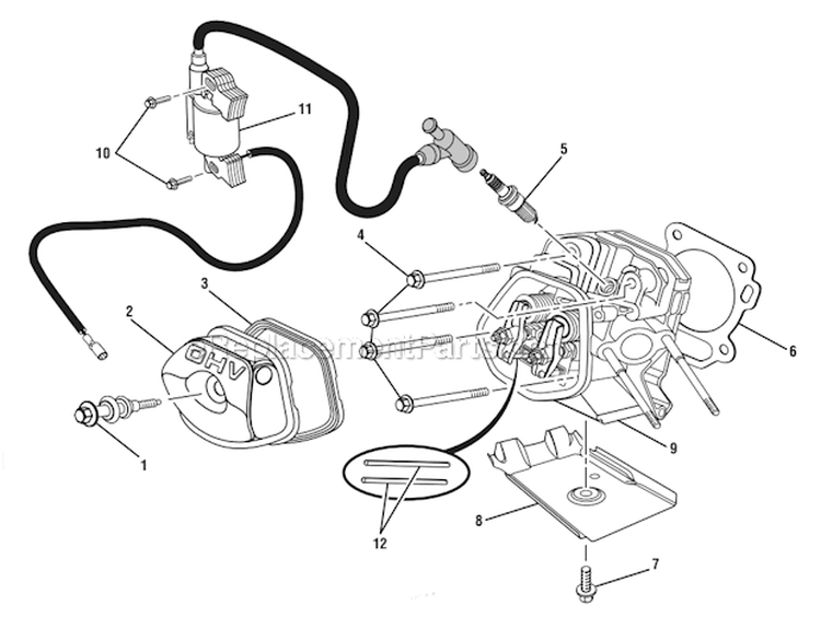 Page F Diagram and Parts List for HGCA5000  Homelite Generator