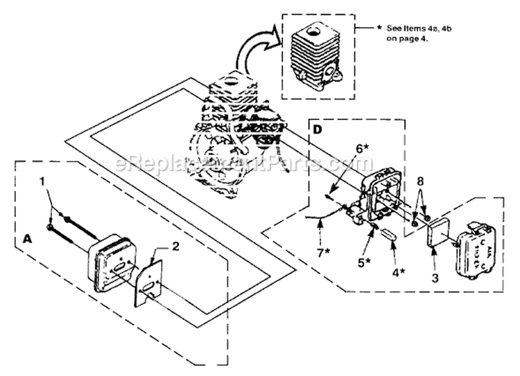 Page F Diagram and Parts List for HLT15 UT-20602-A Homelite Trimmer