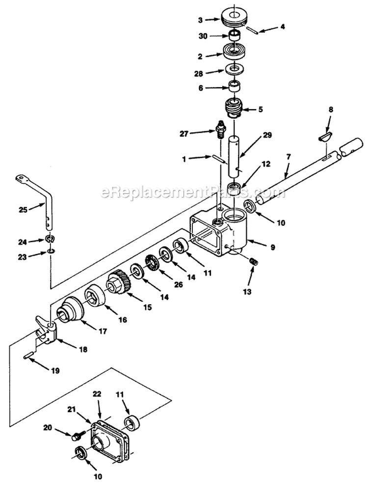 Page A Diagram and Parts List for HM20P5 UT-30153-A Homelite Lawn Mower