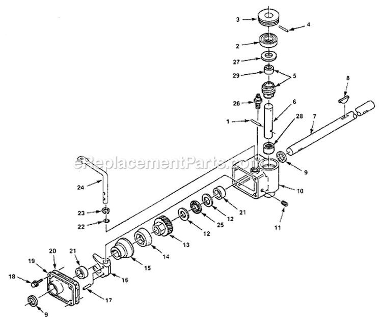Page A Diagram and Parts List for HMB21P42B UT-30122 Homelite Lawn Mower