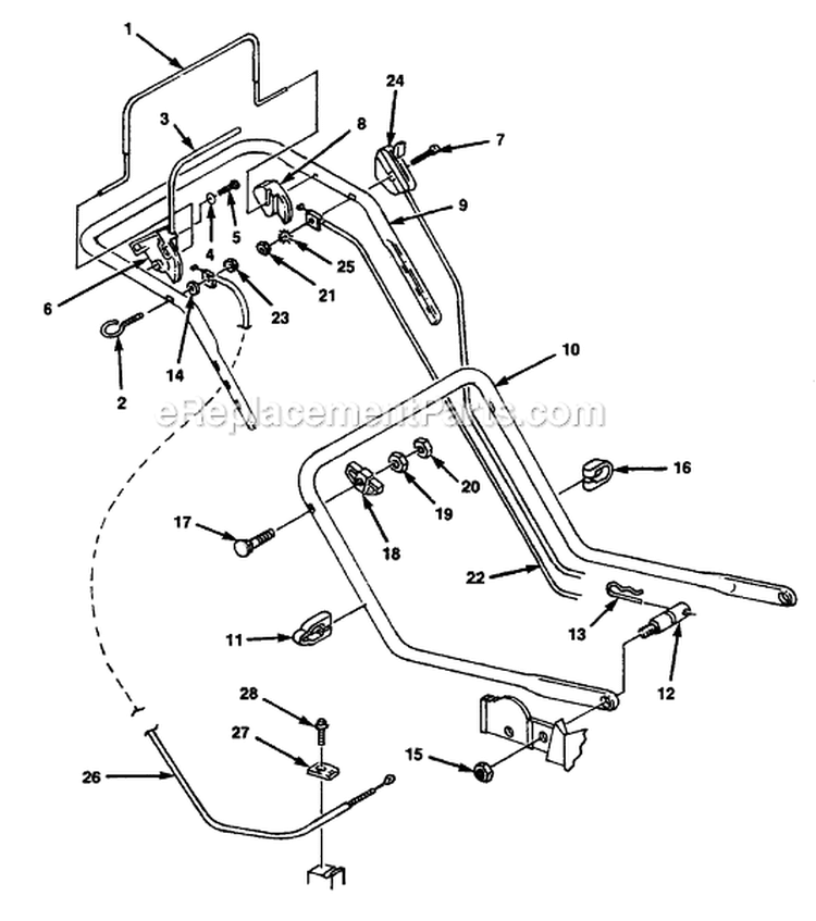 Page C Diagram and Parts List for HMB21P42 UT-30071 Homelite Lawn Mower