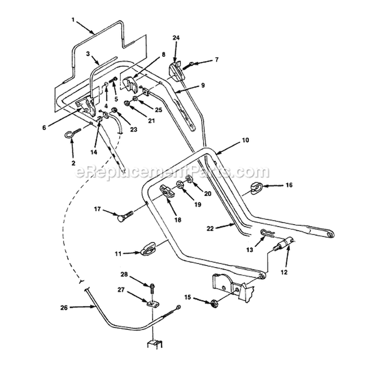 Page A Diagram and Parts List for HMB21P42 UT-30071-A Homelite Lawn Mower