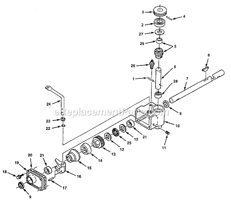 Page C Diagram and Parts List for HMB21P42 UT-30071-A Homelite Lawn Mower
