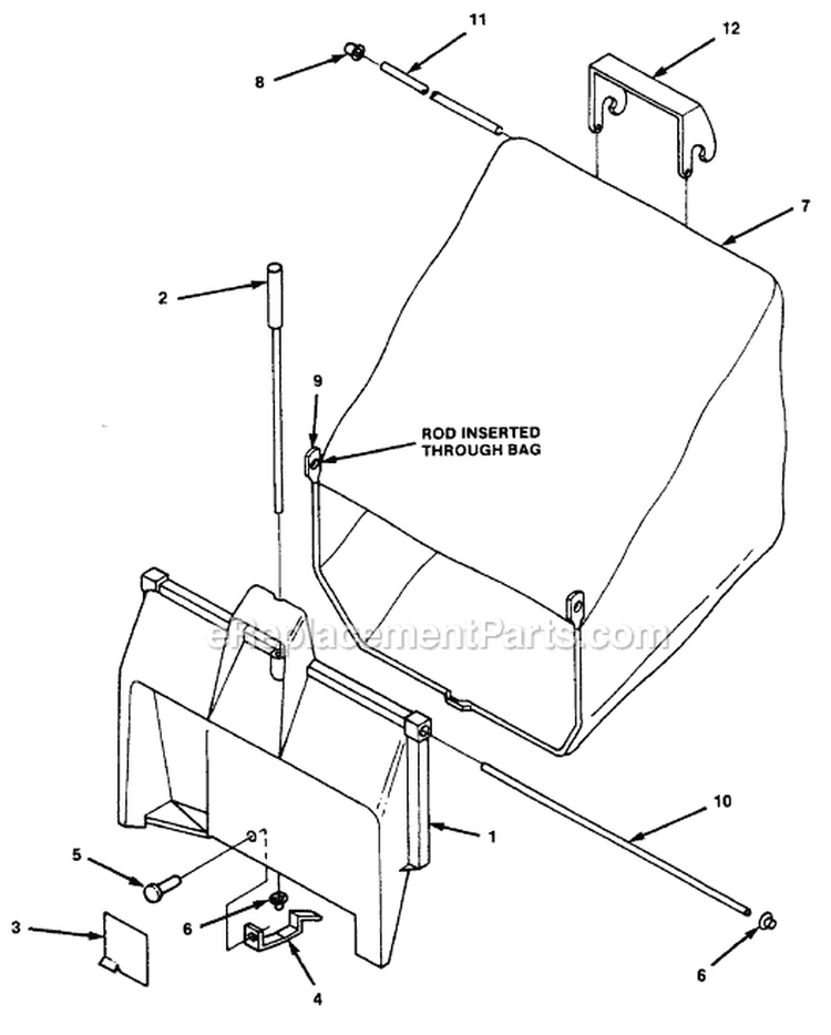 Page D Diagram and Parts List for HMB21P42 UT-30071-A Homelite Lawn Mower